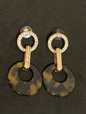 Leopard print earrings